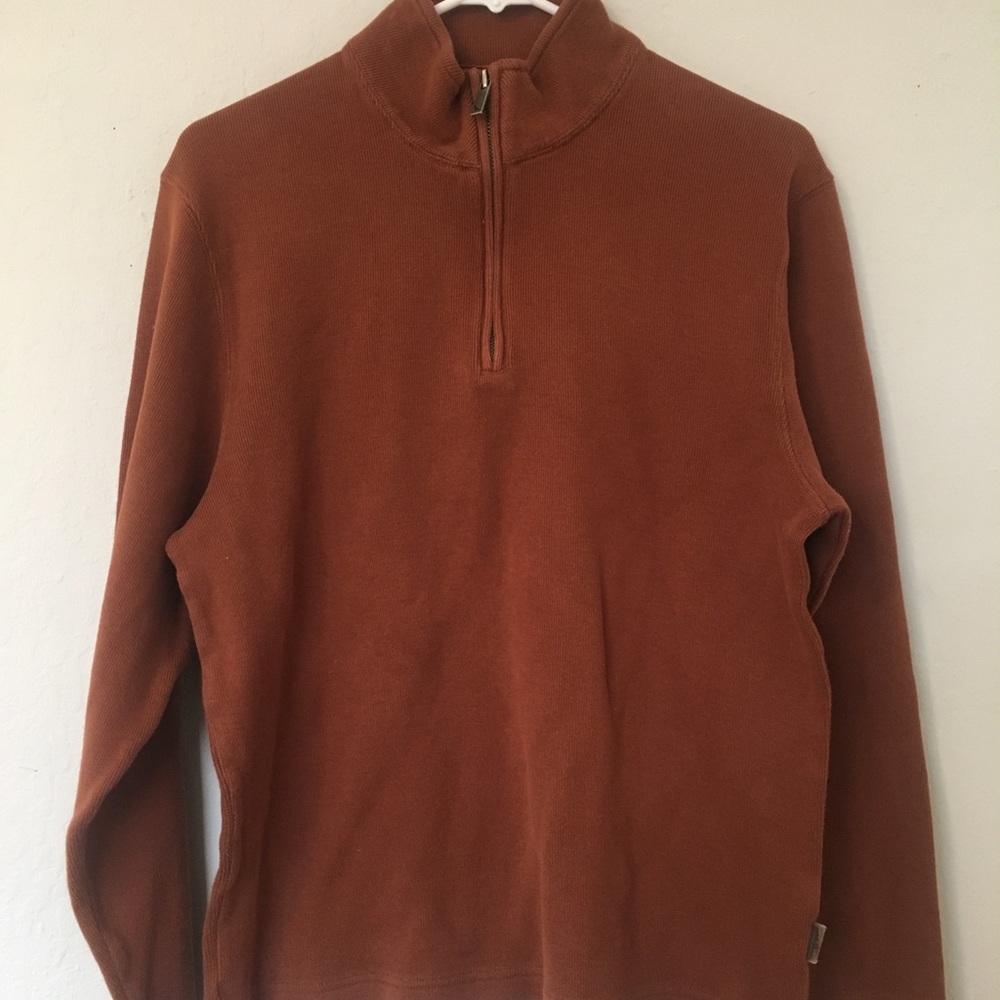 Eddie Bauer Half Zip Rust S - Picture 1 of 4